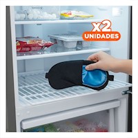 Pack2 Compresa Ajustable con Gel para Terapia Ocular en Hogar Rosado Y+Regalo Sticker